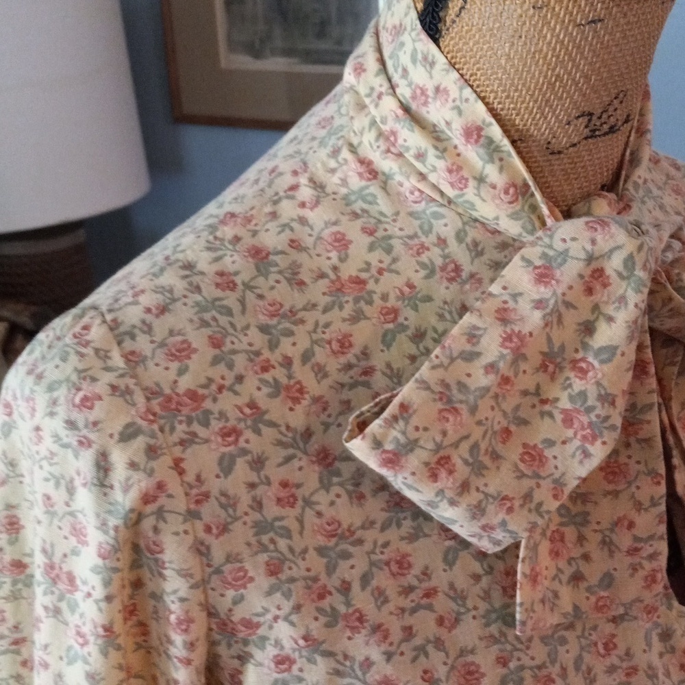 Vintage 70s Carla Gay Prairie Dress Floral Cottagecore Gunne Sax Style Midi - Picture 4 of 16